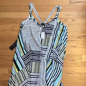 The Limited Striped Trapeze Dress